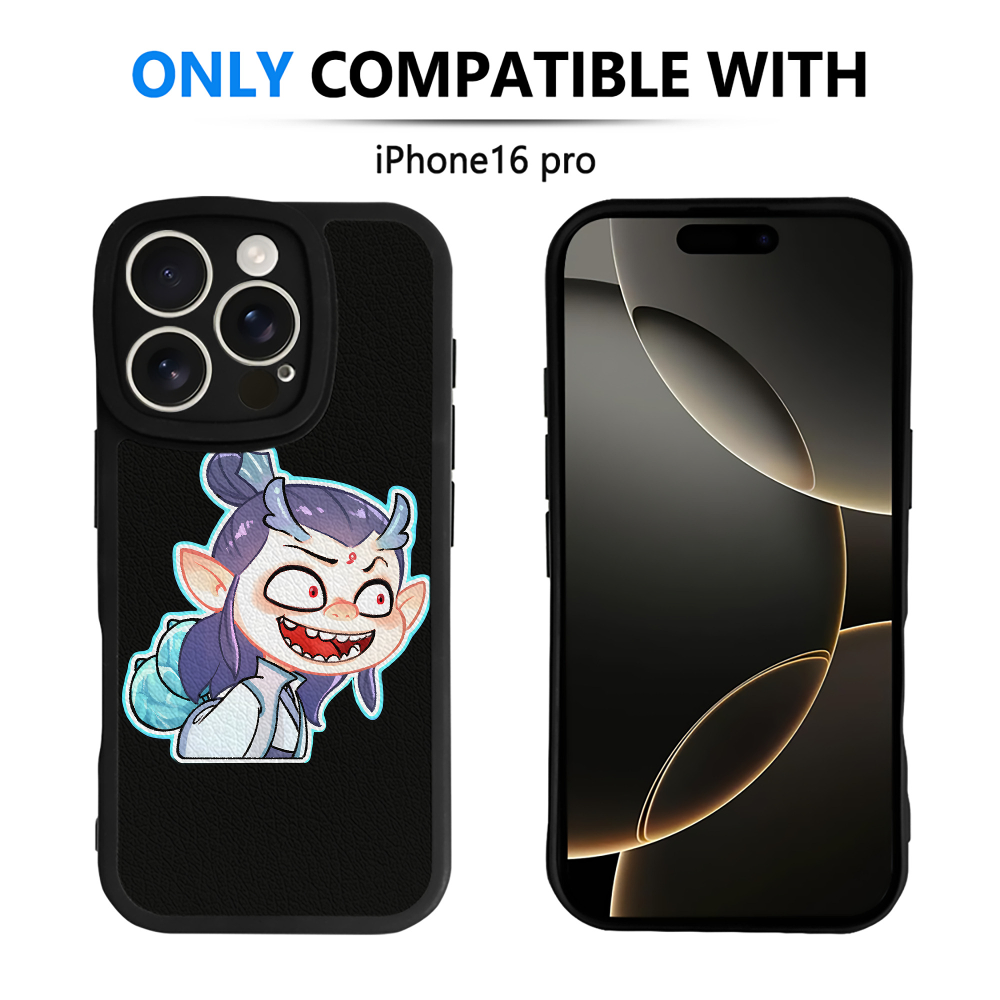 （画像用） Ne Zha 2 ナタ 魔童の大暴れ 【iPhone 16シリーズ対応】シリコンスマホケース（レザー調） 材質：シリコン
